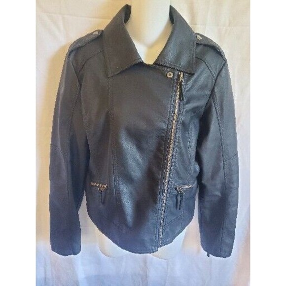 David's Bridal faux leather just married jacket - Picture 3 of 11